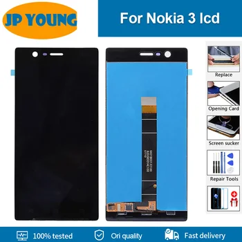 Oriģinālais LCD displejs Priekš Nokia 3 N3 TA-1020 TA-1028 TA-1032 TA-1038 LCD Displejs, Touch Screen Digitizer Nokia N3 Displeja Nomaiņa