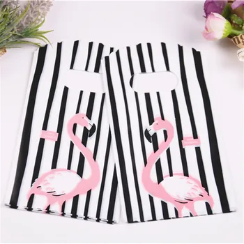 New Style Black&white (melnbalti Svītrainu Maisiņi, Vairumtirdzniecība 50gab/lot 9*15 cm * Augstas Kvalitātes Luksusa Nelielu Dāvanu Iepakojumā Ar Flamingo