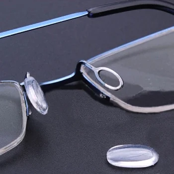 10Pairs(20pcs)Brilles Push-Mīkstā Silikona Deguna Spilventiņi Plastmasas Tērauda Brilles Deguna Spilventiņi