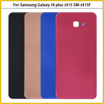 10PCS Samsung Galaxy J4 Plus J415 SM-J415F SM-J415F/DS Plastmasas Akumulatoru Atpakaļ Vāciņu Aizmugurējo Durvju Akumulatora Korpuss Gadījumā nevar Aizstāt