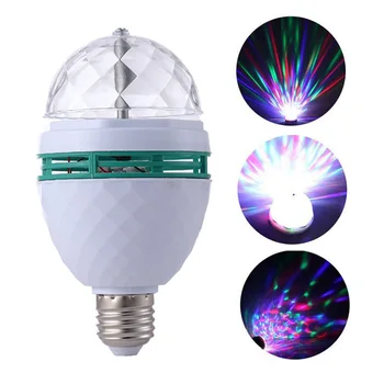 E27 LED RGB Lampas Spuldzes Nakts Led Krāsains Rotējošu Bumbu Burbulis Gaismas AC220V 110V Brīvdienu Ģimenes Puses Bārs KTV Disco