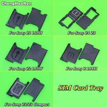ChengHaoRan 2gab/daudz SIM Kartes ligzda Turētāja Slota Ligzda Adaptera Modulis Sony Xperia Z L36H Z1 L39h Z2 L50w Z3 Z3 Kompakts Z4 Z5