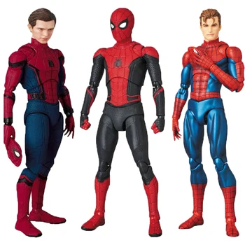 Brīnums Avengers Mafex 081 075 047 103 113 Zirnekļcilvēka Figūra Komiksu SHF Zirnekļa Cilvēka Rīcības Statuetes Kolekcionējamus Modeli, Rotaļlietas, Dāvanas,