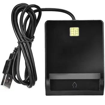 Portatīvo CAC USB Ārējā sim Smart Karšu Lasītājs Atbalsta Atmiņas Kartes CAC ID ATM SMAPI IC Windows 7 8 10 Linux OS