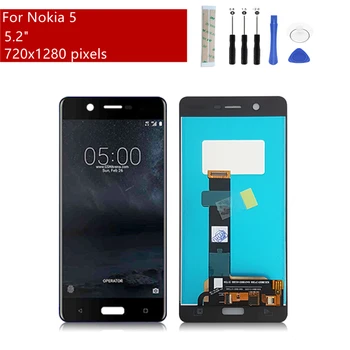 Nokia 5 LCD Displejs, Touch Screen Digitizer Montāža Nokia5 Lcd TA-1053 TA-1044 Ekrānu Nomaiņa, Remonts Daļa 5.2