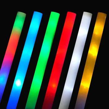 50gab LED Spīd Putu Stick Zižļus, kas Spīd Tumsā Puse Krāsu Gaismas Stick iedegties Koncertu, Kāzu, Dzimšanas dienu Spīd Grupa Krājumi