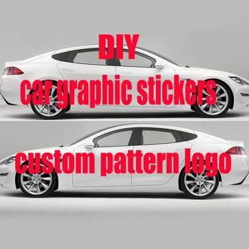 Auto uzlīme pielāgoto modeli logo pusē auto ietīšana transportlīdzekļa sānu grafikas sazinieties ar pārdevēju pasūtījuma automašīnas lieluma modelis DIY auto decal