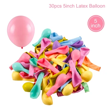 30PCS 5inch Baloni, lai Aizpildītu Lodziņu, Dzimšanas dienas Balons Kāzu Globos 1. Dzimšanas dienas svinības Apdare Bērniem Lateksa Balonu Bērnu Duša