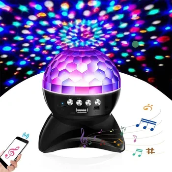 LED Zvaigžņu Projekcijas Gaismas Bezvadu Bluetooth Skaļruni, Bērnu Guļamistaba Nakts Gaisma Mūzikas Diskotēka Balle DJ Runātāju Puses Posmā Ziemassvētku
