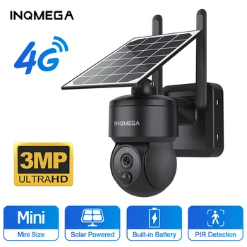 INQMEGA 3mp HD Āra WIFI 4G camera Mini Saules Bateriju PTZ Kameras 7500mAh IP66 Bezvadu 2 Veids, kā Runāt Atklātu Novērošanas Kamera