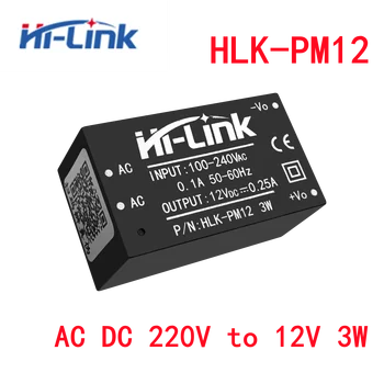 Bezmaksas piegāde Ac dc 10pcs/daudz 220V uz 12v 3w barošanas modulis ,Hi-Link sākotnējo strāvas modulis HLK-PM12