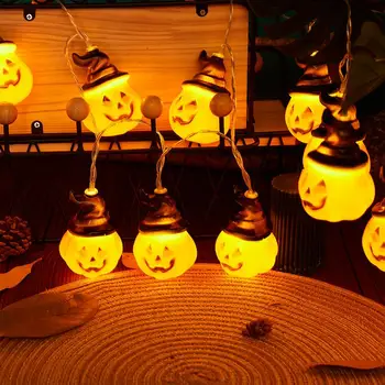 150cm LED Halovīni Ķirbju Spoku String Gaismas Haloween Party Dekori Bāra Šausmu Nams Biedējošu Ainu Aksesuārus Halloween Āra Telpās