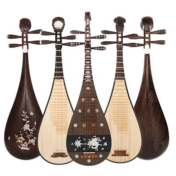Lautas Ķīnas Tradicionālajiem Mūzikas Instrumentiem Lautas Pipa 4 Stīgas, Ķīniešu Lautas Solidwood Pi Pa Bezmaksas Piegāde Masīvkoka Pipa Aizziest