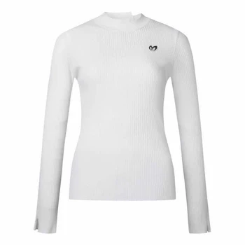 Golfa trikotāža 2022 jaunu sieviešu golfa apģērbu slim apkalpes kakla sporta krekls, lai saglabātu siltumu