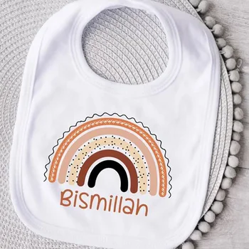 Bismillah kombinezoni ar krūšdaļu 2023 Eid Mubarak Musulmaņu Musulmaņu Ramadāna Kareem Brīvdienu Meitene, zēns Suhoor Iftar vakariņas apdares Bērnu Duša dāvanu