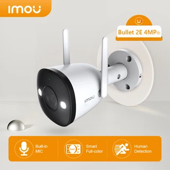 IMOU Wifi IP Kamera Outdoor Infrasarkano Nakts Redzamības Video Novērošanas Ūdensizturīgu Ārējo Dual Antenu Drošības Cam Bullet 2E 4MP