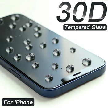 30D Pilnībā Segtu Aizsardzības Stiklu iPhone 11 12 13 14 Pro Max X XR XS Ekrāna Aizsargs iPhone 13 Pro XR 6S 7 8 Plus SE Stikla