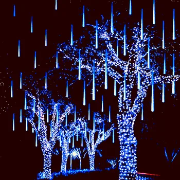 30/50cm 32/24 Caurules Meteor Duša LED String Iedegas Ziemassvētku Eglītes Rotājumi Iela Vainags Dekors Noel Jauno Gadu Navidad