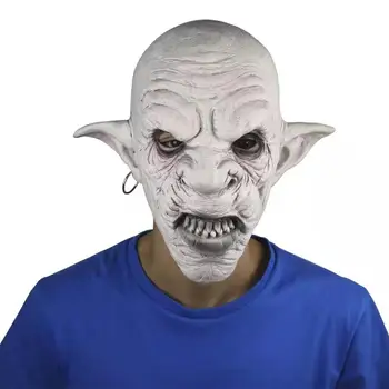 Goblin Halloween Maskas Lateksa Galvassegas Šausmu Mutantu Elven Karaliste Haunted House Slepena Istaba Saģērbt Cosplay Maska