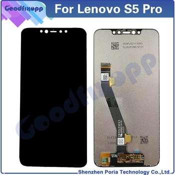 100% Testa AAA Lenovo S5 Pro LCD Displejs, Touch Screen Digitizer Montāža Lenovo S5Pro L58041 Nomaiņa