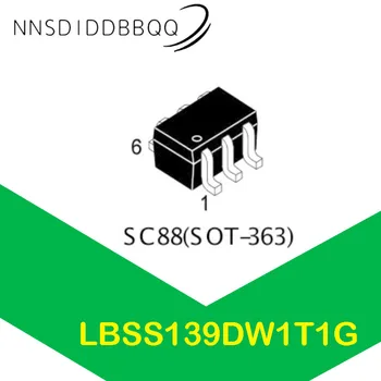 20PCS/Daudz LBSS139DW1T1G MOSFET Tranzistors SC-88(SOT-363) N-kanāls 50V 200mA 10Ω@5V
