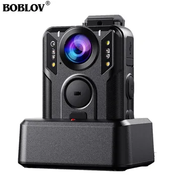 Boblov M6 2160P GPS Kameras ar Infrasarkano Nakts Redzamības 64GB Mini Kameras Dash Cam Maza Videokamera 7 Stundu Ieraksta Bodycam Policijas