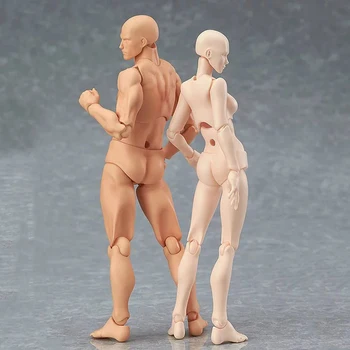 Anime Prototips Figma Viņš Viņa PVC Rīcības Attēls Cilvēka Ķermeņa Locītavu Vīrietis Sieviete Mīļākais Pliks Kustamo Lelles 14.5 cm Modeļu Kolekcijas