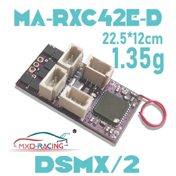 CROSSOVER-RX Ma-RX42E-D/D-G(DSMX/2) Iebūvēts brushless ESC/TELEM/ŽIROSKOPU/SR3X/5CH MicroRX/TELEM