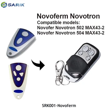Jauna stila NOVOFERM NOVOTRON 502 MAX43-2, 504 MAX43-4 nomaiņa tālvadības pults 433,92 mhz Ritošā kods Tālvadības raidītāju