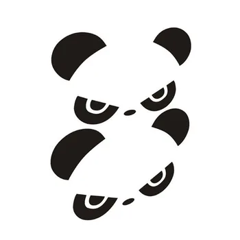 2gab PANDA HI Panda Atpakaļskata Spogulis Ārējie Spoguļi Karikatūra Auto Modificēti Auto Uzlīmes Auto Dekorēšana Uzlīmes CT-578