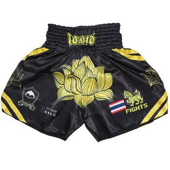 Lotus Drukāt Muay Thai Cīņu Šorti,MMA Šorti Apģērbi Apmācība Krātiņa Cīņas Cīnās Cīņas Mākslas Kikboksa Šorti Apģērbi