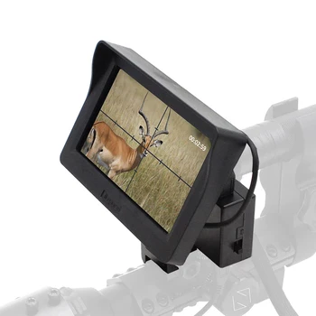 Nakts Redzamības LCS Ekrāns 4.3 Collu HD Ārējais Displejs Black&White Krāsas Imag par DIY Mount Riflescope Redzes Taktiskās Accessorie