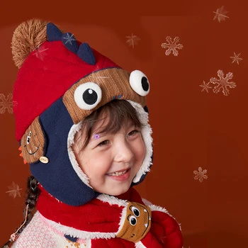 Kocotree Bērnu Ziemas Cepure Ziemassvētku Mīksto Ērti Mazuli Meitenes Zēni Caps Gudrs Silta Karikatūra Toddler Cepures