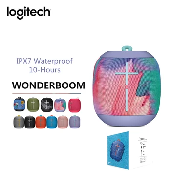 Logitech Ultimate Ears UE Wonderboom IPX7 Ūdensizturīgs Portatīvā Bluetooth Skaļruni, 10 Stundu Akumulatora darbības laiks Ieskauj 360 GRĀDU Skaņas