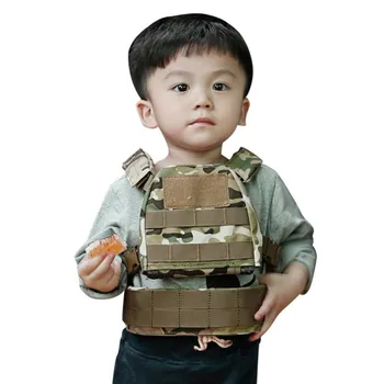 Bērniem Maskēties Taktiskās Bruņuvestes, Armijas Uniformas Kaujas Bruņas Molle Airsoft Taktiskās Uzvalks Ar Patruļu Drošības Jostas