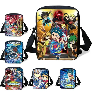 Anime Beyblade Pārsprāgt Attīstība Skolas Crossbody Somas Zēni Meitenes Schoolbag Modes Bērni Mazā Pleca Soma Bērniem Bookbags