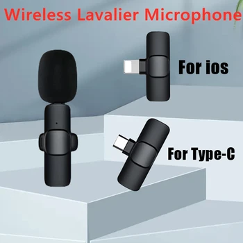 IPhone 14 13/Type-C Mobilā Tālruņa Bezvadu Lavalier Mikrofons Portatīvo Audio Video Ierakstīšanas Mini Mikrofons Mike Live Spēle Māca