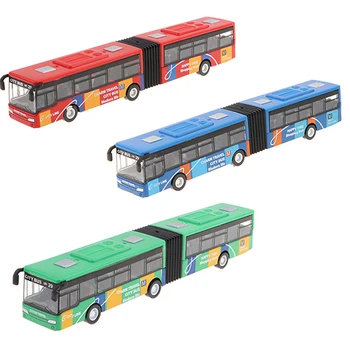 18 cm Elektriskās Rotaļlietas 1/64 Pull Atpakaļ, Autobusu Auto Modelis Diecasts Autobusu Rotaļlietas Metāla Sakausējuma Mākslas Amatniecības Bērnu Kolekcija Bērniem Dāvanas