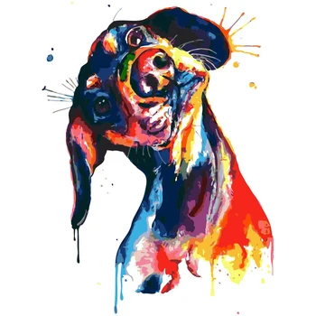 Dzīvnieku Suns Dachshund DIY 5D Pilna Dimanta Izšūšanas darbi ar Dimanta Mozaīkas Dimanta Gleznu Kopumu, Mājas Dekoru Ziemassvētku Dāvanu Krāsošana