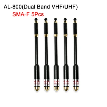 Rāciju Antenas AL800 VHF UHF SMA-F Sieviešu Dual-band Teleskopiskie par divvirzienu Radio Baofeng UV5R UV-5R UV-B5, UV-B6 BF-888S