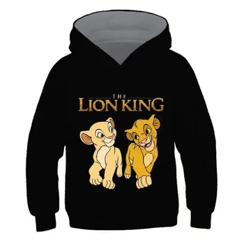 Simba Lion King Bērniem sporta Krekli Bērnu Zēnu Drēbes Par 2022. gada Rudenī Jauns Bērnu Simba Apģērbs Bērniem Simba Lion King Hoodies