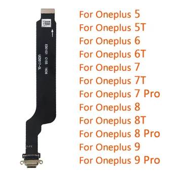 Oriģināls par Oneplus 5 5T 6 6T 7 7T 8 8T 9 Pro 9R USB Uzlādes Port Savienotājs Valdes Flex Kabelis, Austiņas ar Audio Jack Ostas