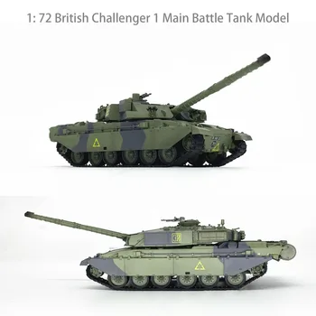 1: 72 Britu Challenger 1 Galvenais Kaujas Tanks Modeļa Simulētās gatavu rotājumu 35107