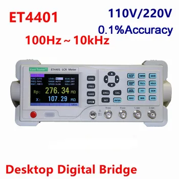 Bezmaksas Piegāde Digitālo LCR Mērītājs Darbvirsmas ET4401 LED Tilta Testeri Kapacitāte Pretestība Pretestība Induktivitāte Pasākums Instruments