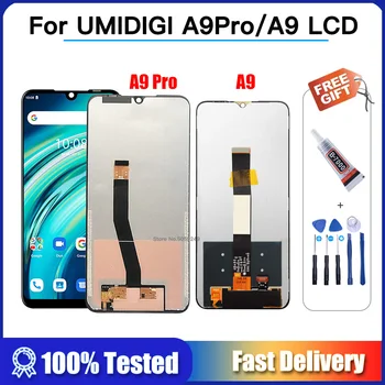 Par UMIDIGI A9 LCD Displejs, Touch Screen Digitizer Montāža Oriģinālais Jaunu LCD+Touch Digitizer par UMIDIGI A9 PRO Ar Instrumentiem, līmes