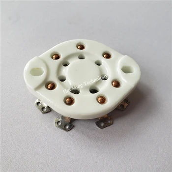 Keramikas cauruļu kontaktligzda sēdeklis GZC7-13 GZC7-13-G 7 pin sēdekļa caurules ligzda sudraba kājām, lai 1625 FU25 pastiprinātājs