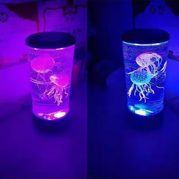 LED Medūzas Gaismas Led Fantasy Medūzas Lampa Usb/akumulatora Barošanu Krāsa Mainās Relaksējošu Noskaņojumu Nakts Gaismas, Guļamistaba Dekori