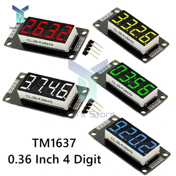 TM1637 7 Segmentu 4 Ciparu Ciparu LED Displejs Pulkstenis Moduļa zīmes aiz 0.36 Collu Modulis Valdes Elektronisko DIY komplekti Arduino