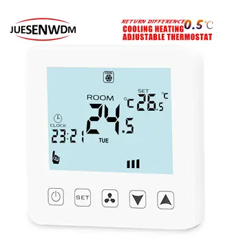 ES 4P Gaisa Kondicionēšanas Tipa fan coil vienības termostatu, lai nedēļas programmējams