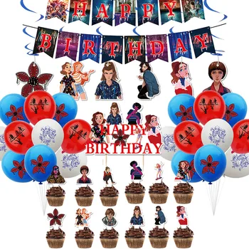 Svešinieks Lietas Happy Birthday Party Kūka Topper 12inch Lateksa Balonu Zēns, Decoration, Banner Bērnu Duša Dāvanu Bērniem Pieaugušajiem